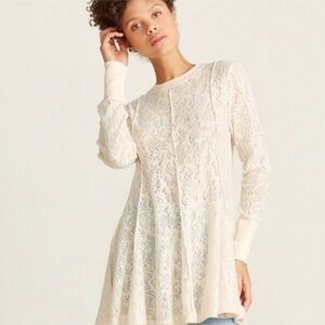 Free People Coffee In The Morning Tunic XS